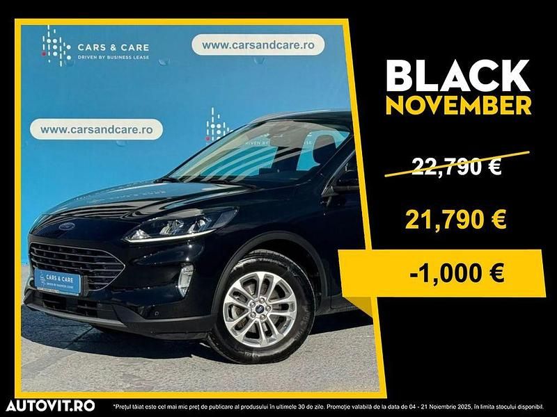 Culoarenegru Utilizat 2022 Ford Kuga SUV | 21.790 EUR (Preț OK) - Imagine 1/4