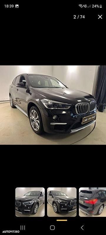 Second-hand BMW X1 Sport Line 190 CP (139 kW) 2016 Culoarenegru SUV