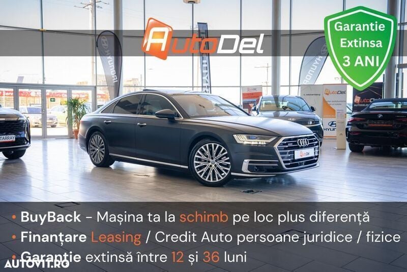 Second-hand Audi A8 340 CP (250 kW) 2018 Negru Berlinǎ