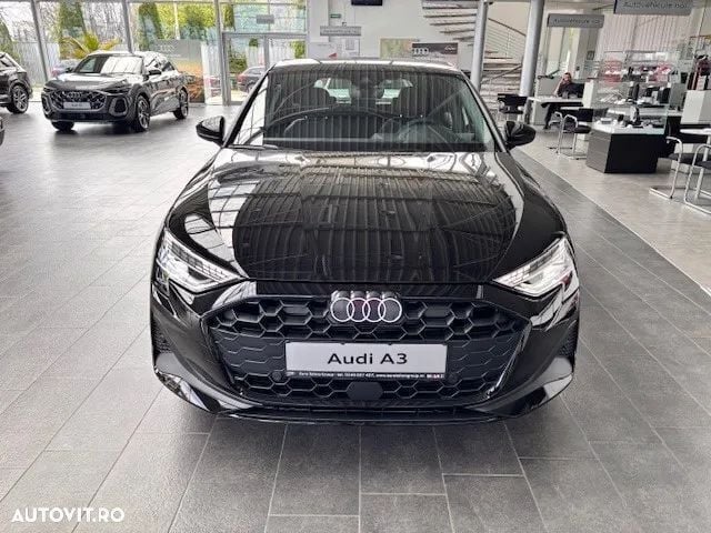 Negru Nouă 2025 Audi A3 Sportback Sport Hatchback | 29.390 EUR - Imagine 1/4