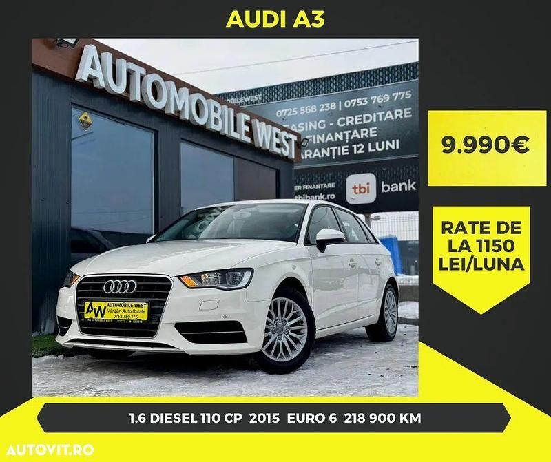 Second-hand Audi A3 Ambiente 110 CP (80 kW) 2015 Culoarealte culori Berlinǎ