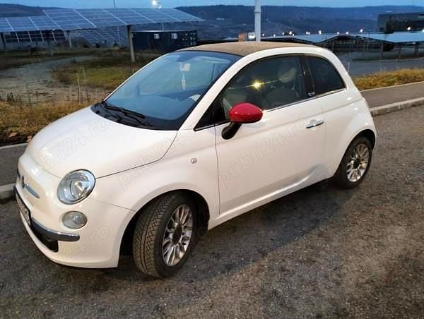 Second-hand Fiat 500C 69 CP (50 kW) 2010 Alb Cabrio