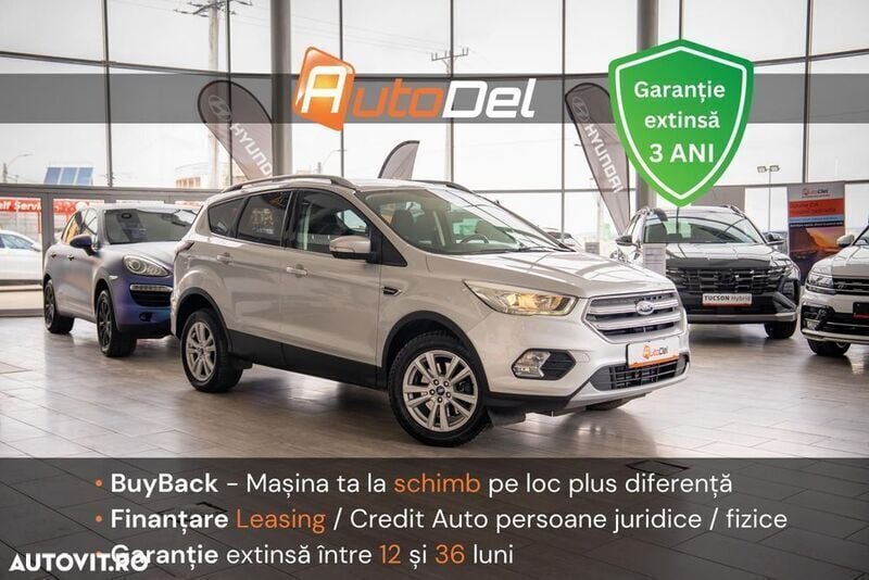 Gri Utilizat 2019 Ford Kuga Titanium SUV | 12.850 EUR (Super Preț) - Imagine 1/4