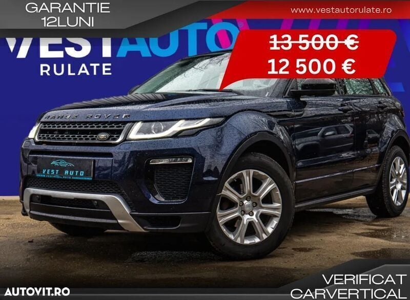 Albastru Utilizat 2015 Land Rover Range Rover evoque HSE SUV | 11.490 EUR (Super Preț) - Imagine 1/4