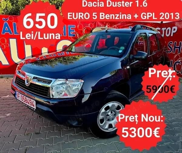 Albastru Utilizat 2012 Dacia Duster Lauréate SUV | 5.300 EUR (Preț OK) - Imagine 1/4