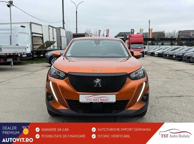 Portocaliu Utilizat 2021 Peugeot 2008 Allure SUV | 16.898 EUR (Preț OK) - Imagine 1/4
