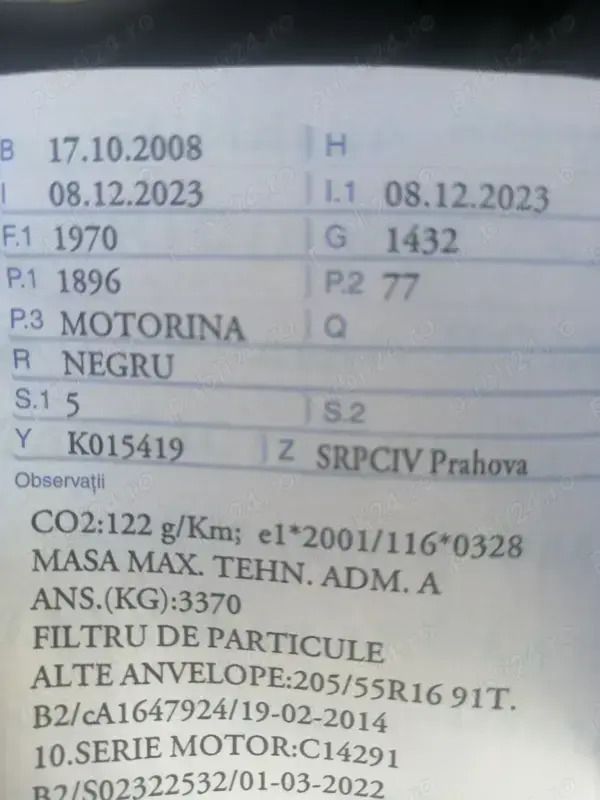 Second-hand VW Golf V 77 CP (56 kW) 2008 Hatchback