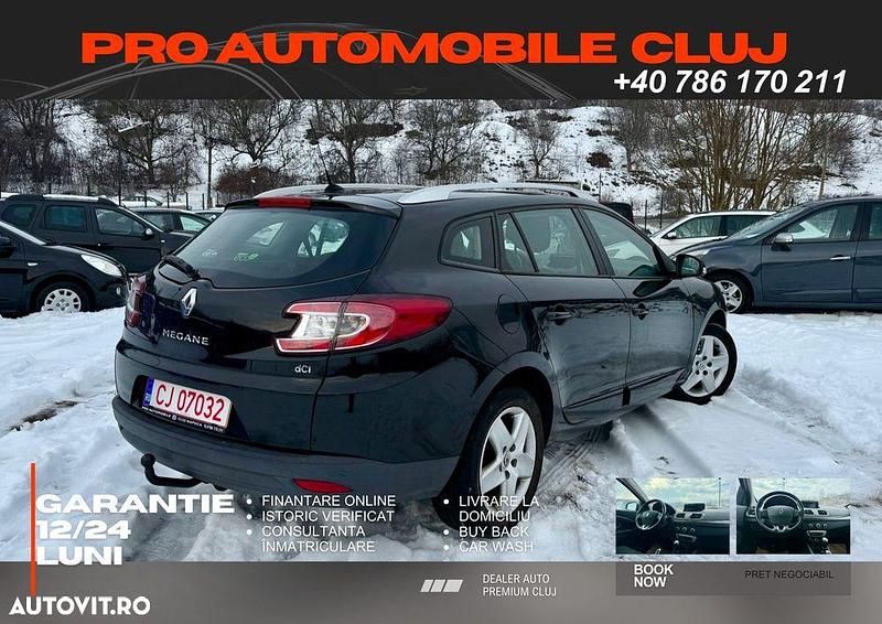Second-hand Renault Mégane GrandTour Dynamique 110 CP (80 kW) 2014 Culoarenegru Break