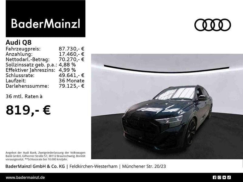 Utilizat 2024 Audi Q8 S-Line SUV | 93.259 EUR - Imagine 1/1