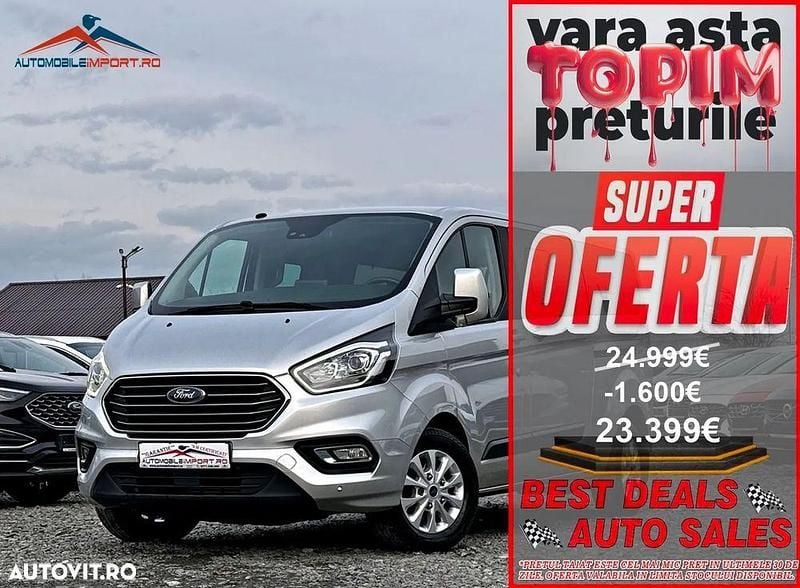Gri Utilizat 2019 Ford Tourneo Custom Monovolum | 23.399 EUR (Preț bun) - Imagine 1/4