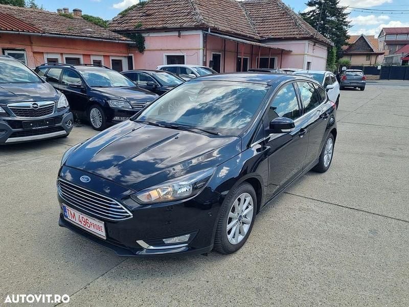 Negru Utilizat 2015 Ford Focus Titanium | 5.950 EUR (Preț bun) - Imagine 1/4