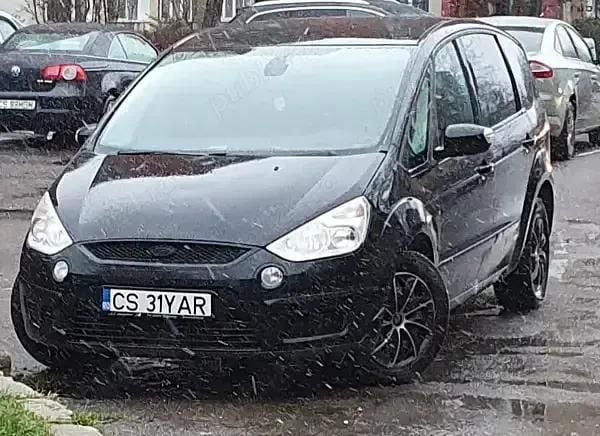 Negru Utilizat 2007 Ford S-MAX S Monovolum | 4.300 EUR (Scump) - Imagine 1/4
