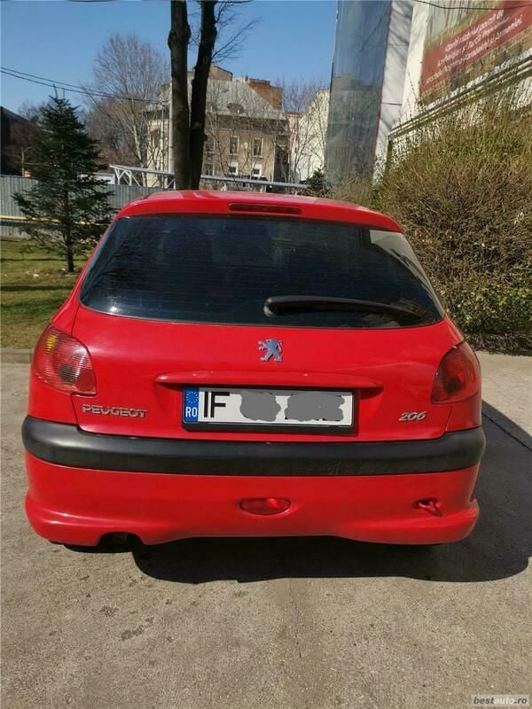 Second-hand Peugeot 206 75 CP (55 kW) 2006 Rosu Hatchback