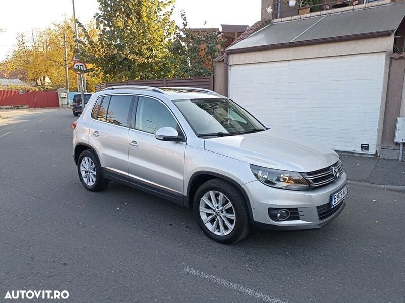 Argint Utilizat 2014 VW Tiguan Sportline SUV | 9.990 EUR (Preț OK) - Imagine 1/4