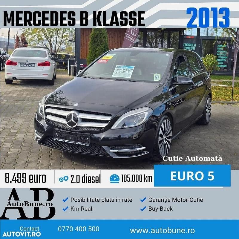 Culoarenegru Utilizat 2013 Mercedes B200 Monovolum | 8.499 EUR (Preț bun) - Imagine 1/4