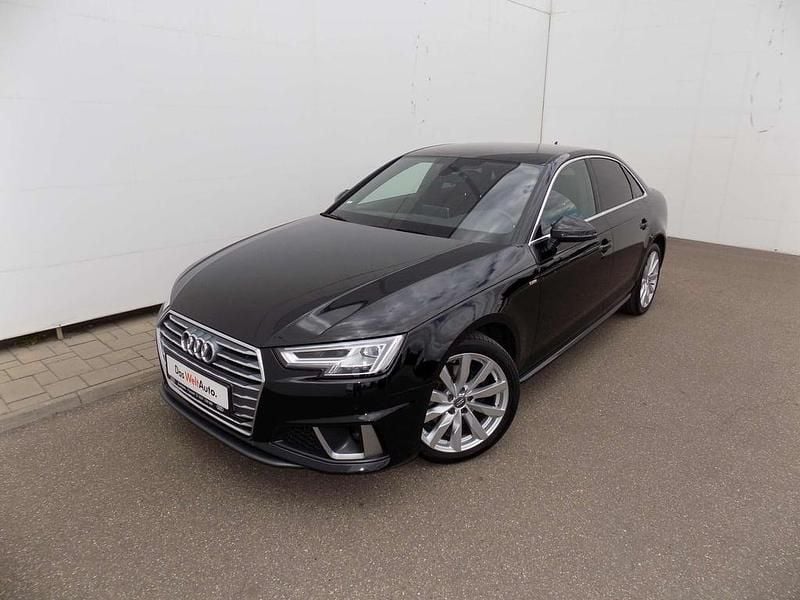 Negru metalic perleffect Utilizat 2019 Audi A4 Design | 20.490 EUR (Puțin scump) - Imagine 1/4