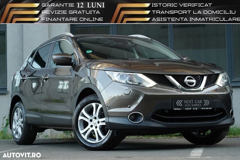 Gri Utilizat 2017 Nissan Qashqai Tekna+ SUV | 11.450 EUR (Super Preț) - Imagine 1/4