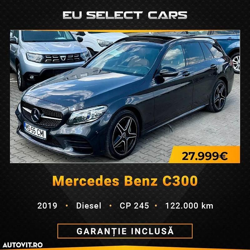 Culoaregri Utilizat 2019 Mercedes C300 Break | 27.999 EUR (Preț OK) - Imagine 1/4