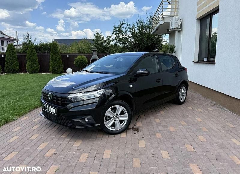 Culoarenegru Utilizat 2021 Dacia Sandero Comfort Hatchback | 9.490 EUR (Preț OK) - Imagine 1/4