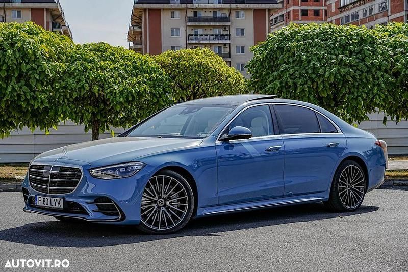 Culoarealbastru Utilizat 2024 Mercedes S450 Berlinǎ | 140.999 EUR (Preț OK) - Imagine 1/4