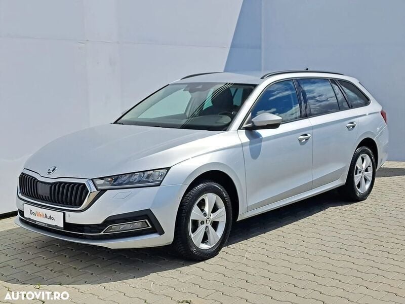 Argintiu metalic Utilizat 2021 Skoda Octavia Style Break | 18.995 EUR (Preț OK) - Imagine 1/4