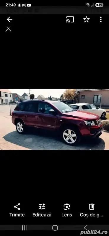 Rosu Utilizat 2013 Jeep Compass SUV | 8.500 EUR (Preț OK) - Imagine 1/4