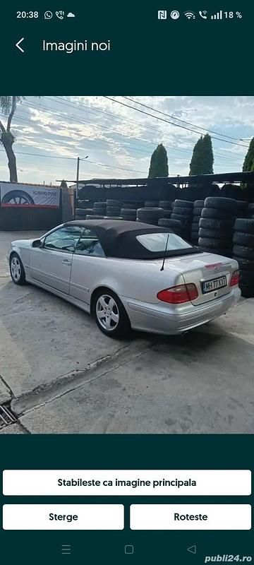 Argintiu Utilizat 2001 Mercedes CLK230 | 4.990 EUR - Imagine 1/4