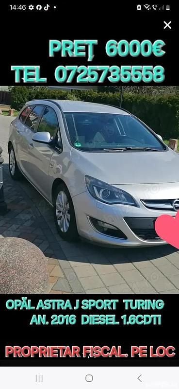 Second-hand Opel Astra 136 CP (100 kW) 2016 Break