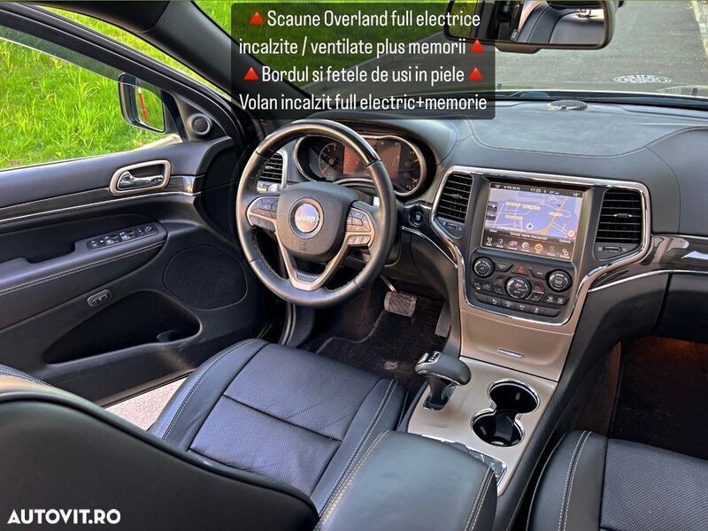 Second-hand Jeep Grand Cherokee Overland 250 CP (183 kW) 2014 Negru SUV