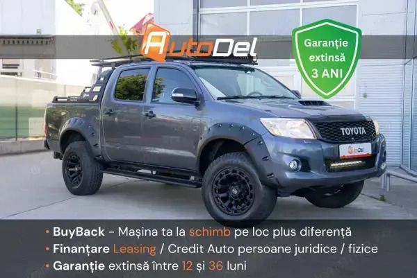 Gri Utilizat 2013 Toyota HiLux Style Pickup | 22.500 EUR (Puțin scump) - Imagine 1/4