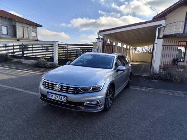 Gri Utilizat 2015 VW Passat R-line Break | 12.499 EUR (Scump) - Imagine 1/4
