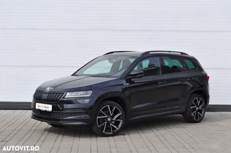 Negru Utilizat 2020 Skoda Karoq SportLine SUV | 19.992 EUR (Preț OK) - Imagine 1/4