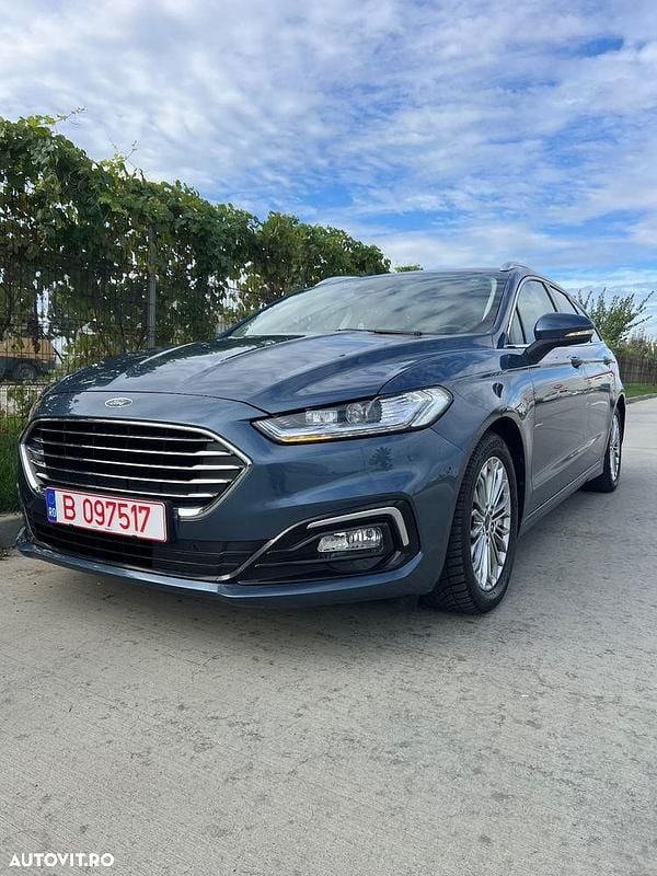 Culoarealbastru Utilizat 2021 Ford Mondeo Titanium Break | 12.199 EUR (Preț bun) - Imagine 1/4