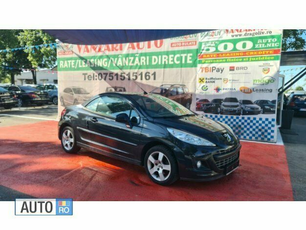 Second-hand Peugeot 207 90 CP (66 kW) 2010 Negru Cabrio
