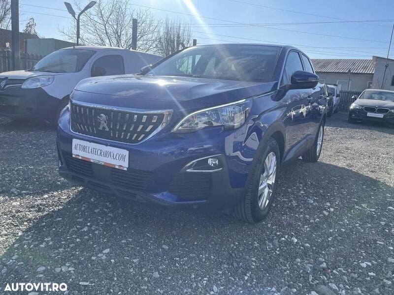 Albastru Utilizat 2019 Peugeot 3008 Active SUV | 13.500 EUR (Super Preț) - Imagine 1/4