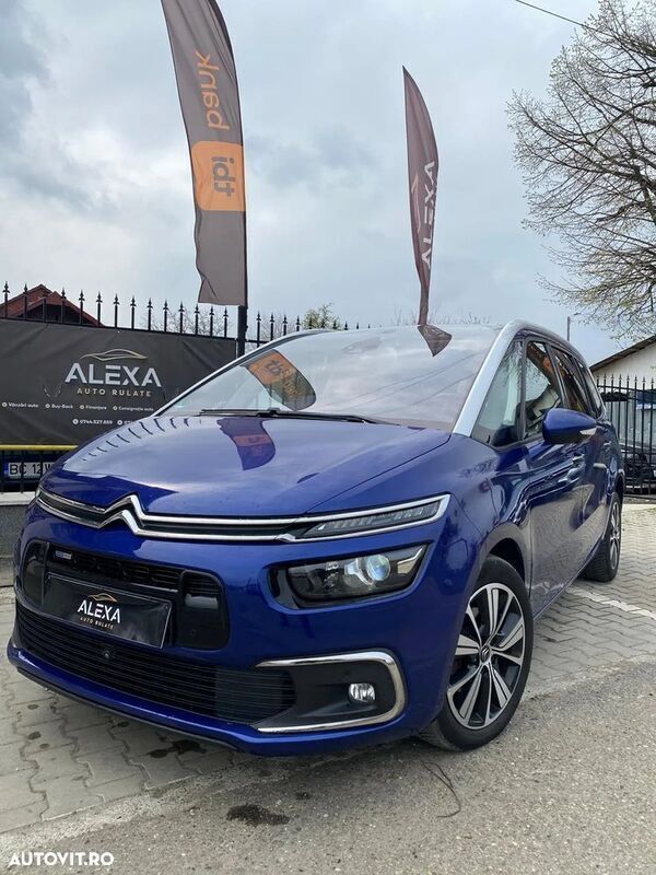 Albastru Utilizat 2017 Citroën Grand C4 Picasso PureTech Monovolum | 7.999 EUR - Imagine 1/4
