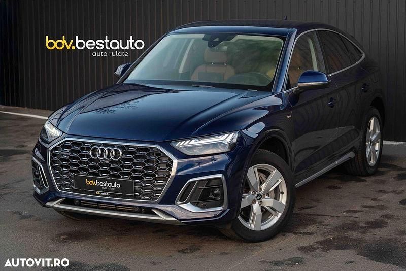 Culoarealbastru Utilizat 2021 Audi Q5 Sportback S-Line SUV | 35.990 EUR (Puțin scump) - Imagine 1/4
