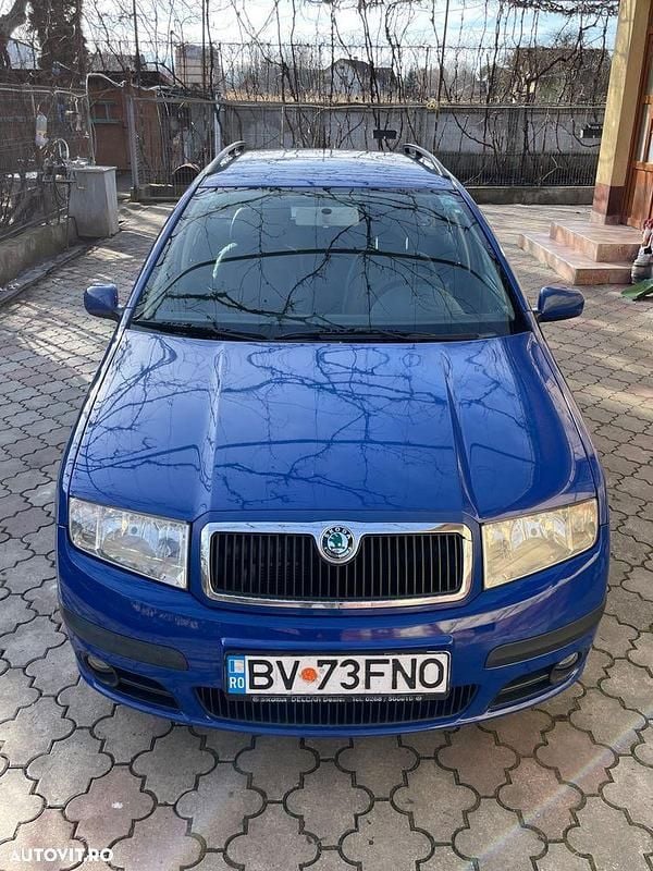 Culoarealbastru Second-hand 2007 Skoda Fabia Break | 1.750 EUR (Preț OK) - Imagine 1/4