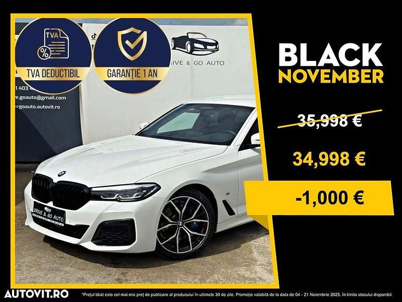 Culoarealb Utilizat 2021 BMW 530 M Sport Berlinǎ | 34.998 EUR (Scump) - Imagine 1/4