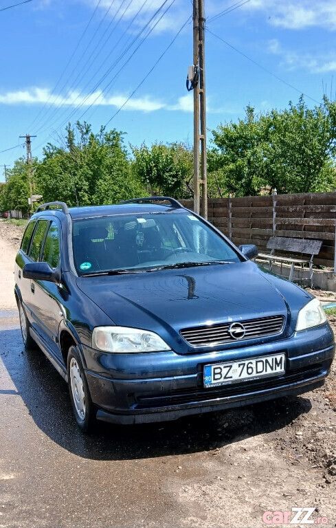 Albastru Utilizat 2003 Opel Astra Berlinǎ | 1.100 EUR (Preț bun) - Imagine 1/4