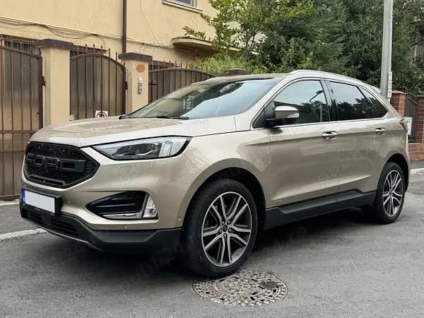 Bej Utilizat 2020 Ford Edge Titanium SUV | 27.500 EUR (Scump) - Imagine 1/4