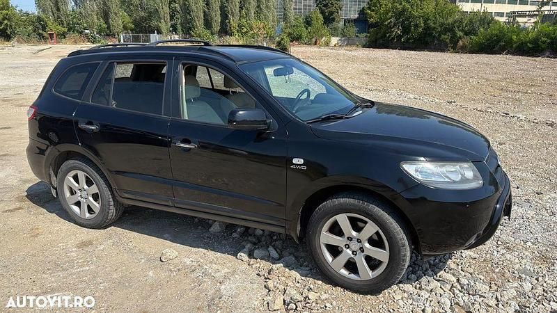 Negru Utilizat 2008 Hyundai Santa Fe SUV | 4.450 EUR (Preț bun) - Imagine 1/4