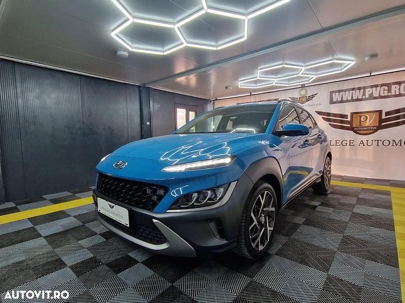 Culoarealbastru Utilizat 2021 Hyundai Kona Premium SUV | 17.790 EUR (Preț OK) - Imagine 1/4