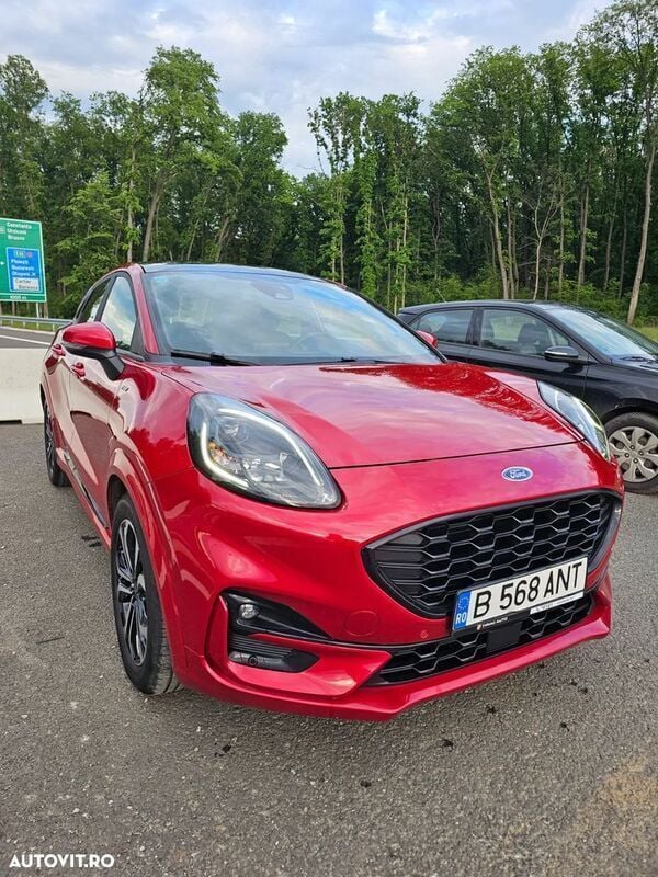 Rosu Utilizat 2022 Ford Puma SUV | 19.500 EUR (Preț OK) - Imagine 1/4