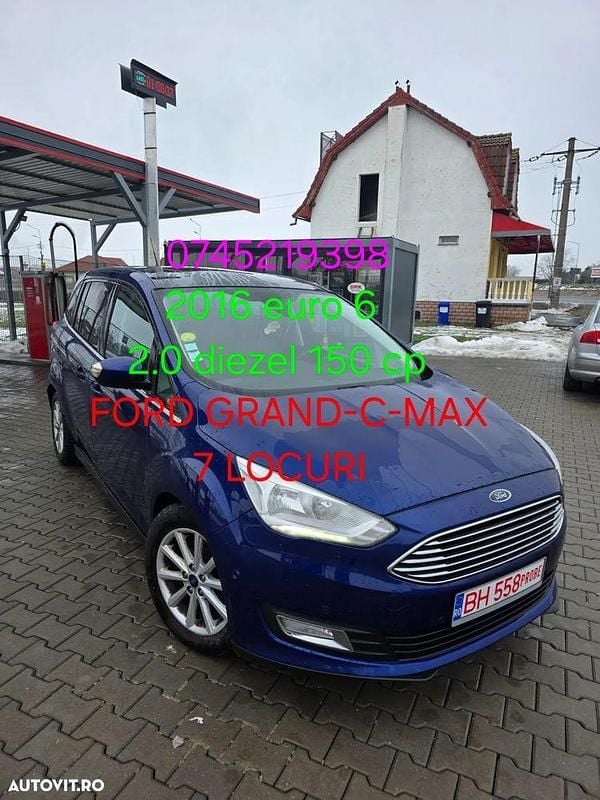 Culoarealbastru Second-hand 2016 Ford Grand C-Max Monovolum | 6.950 EUR (Preț OK) - Imagine 1/4