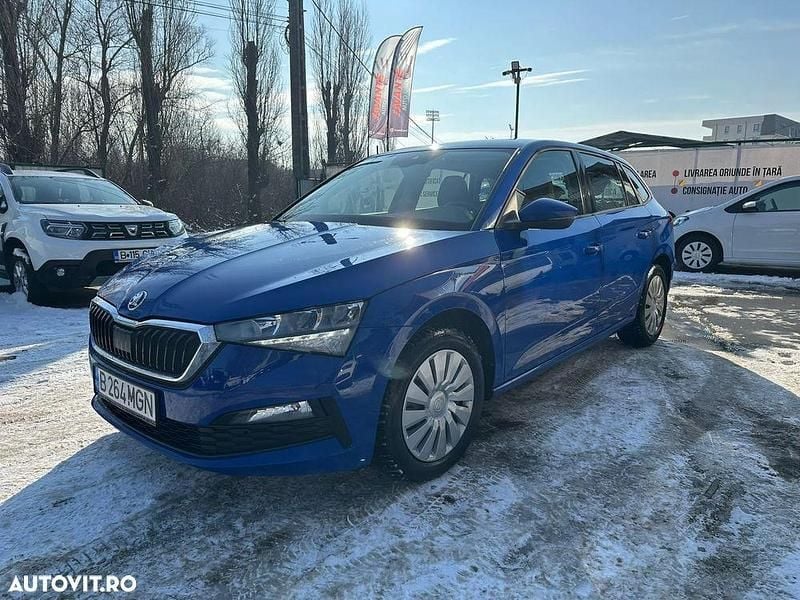 Culoarealbastru Utilizat 2021 Skoda Scala Ambition Hatchback | 12.890 EUR (Preț bun) - Imagine 1/4