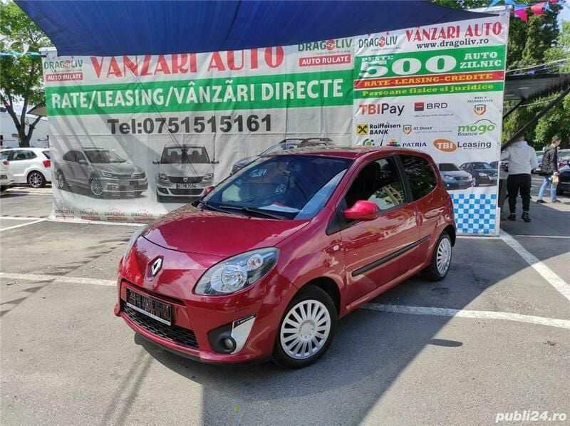 Second-hand Renault Twingo 59 CP (43 kW) 2009 Rosu Hatchback