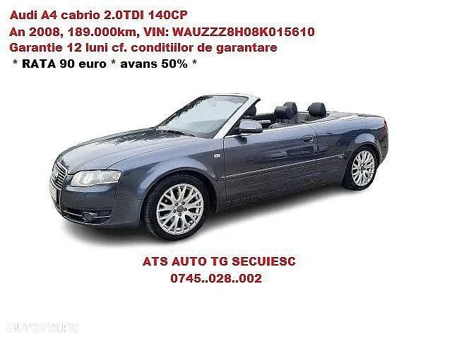 Gri Utilizat 2008 Audi Cabriolet Cabrio | 5.150 EUR - Imagine 1/4
