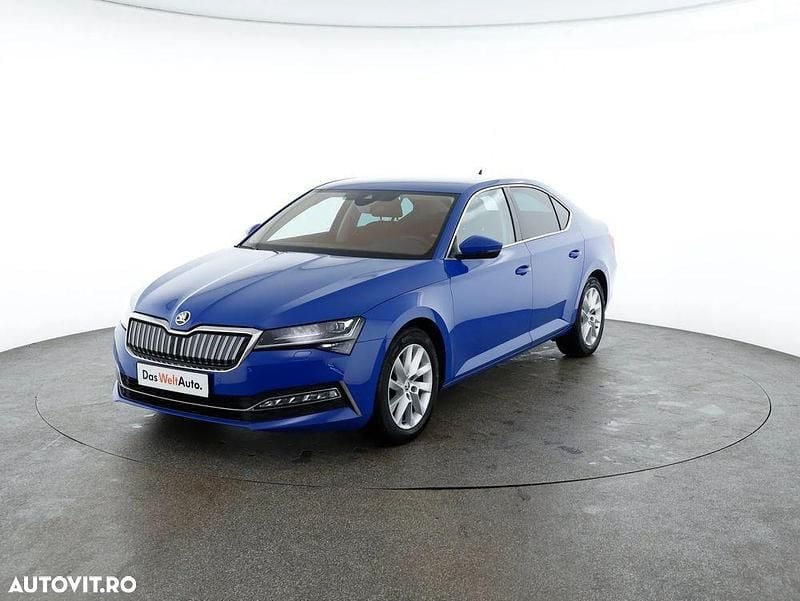 Culoarealbastru Utilizat 2022 Skoda Superb Style Berlinǎ | 24.800 EUR (Preț OK) - Imagine 1/4