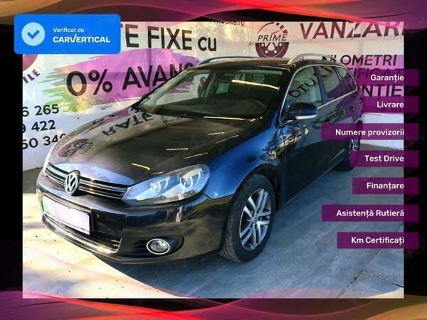 Negru Utilizat 2013 VW Golf VI Highline Break | 7.999 EUR (Scump) - Imagine 1/4